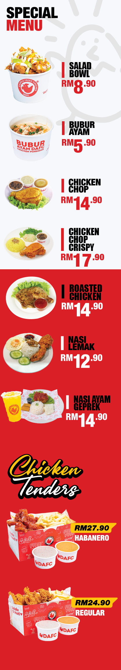 Special Menu mobile version