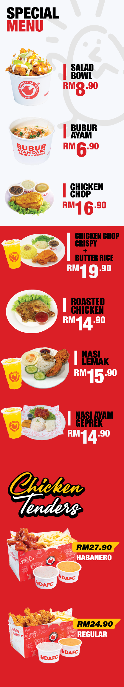 Special Menu mobile version