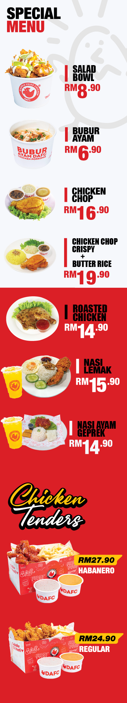 Special Menu mobile version